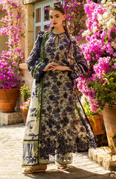 Ethereal Digital Elegance with Embroidered Organza Details