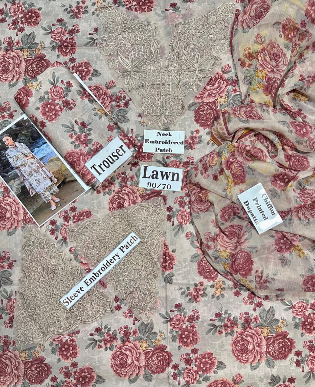 Ethereal Digital Dream – Luxe Unstitched 3PC Collection