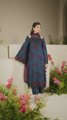 Luxury Digital Elegance with Chiffon Grace & Organza Embroidery