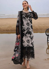 Luxury Digital Elegance with Chiffon Grace & Organza Embroidery